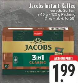 Edeka Jacobs Instant-Kaffee Angebot