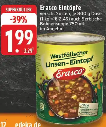 Edeka Erasco Eintöpfe Angebot