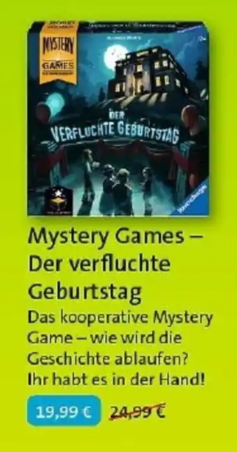 Hartfelder Spielzeug Mystery Games Der verfluchte Geburstag Angebot