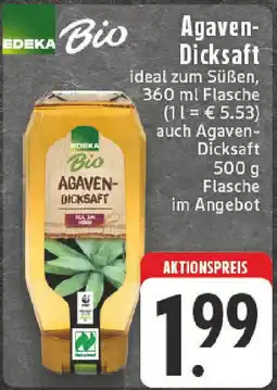 Edeka EDEKA Bio Agaven- Dicksaft Angebot
