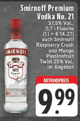 Edeka Smirnoff Premium Vodka No. 21 Angebot