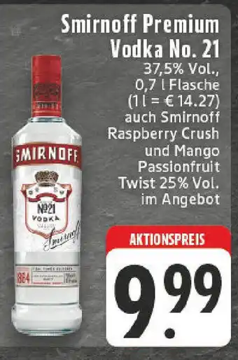 Edeka Smirnoff Premium Vodka No. 21 Angebot