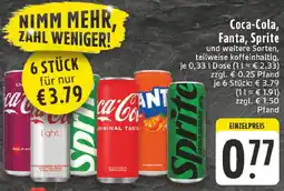Edeka Coca-Cola, Fanta, Sprite Angebot