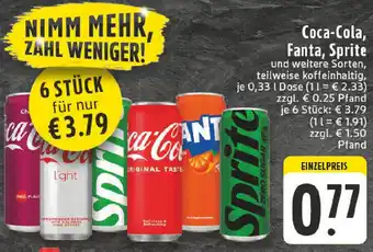 Edeka Coca-Cola, Fanta, Sprite Angebot