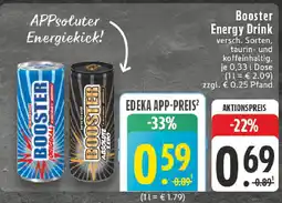 Edeka Booster Energy Drink Angebot