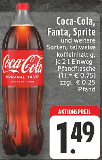 Edeka Coca-Cola, Fanta, Sprite Angebot