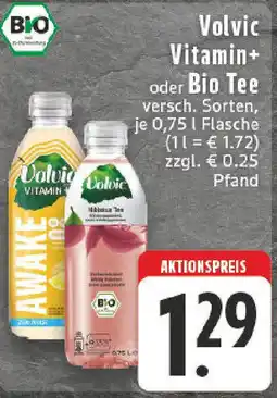 Edeka Volvic Vitamin+ oder Bio Tee Angebot