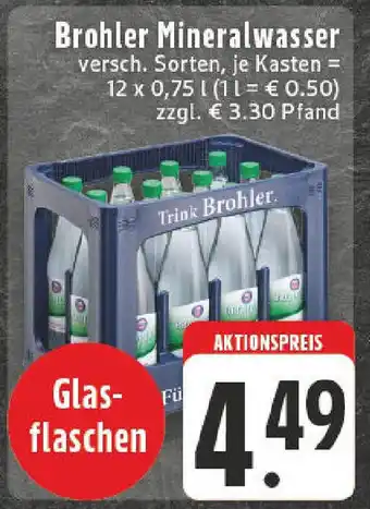 Edeka Brohler Mineralwasser Angebot