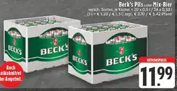 Edeka Beck's Pils oder Mix-Bier Angebot