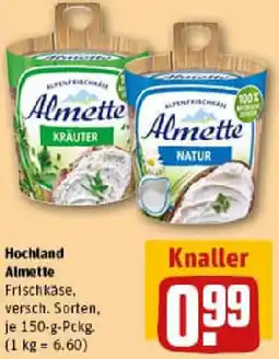 REWE Hochland Almette Angebot