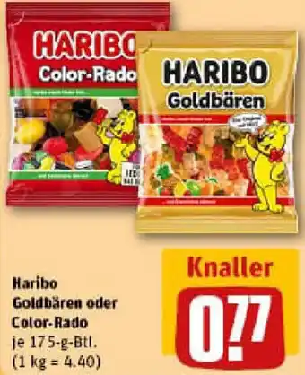 REWE Haribo Goldbären oder Color-Rado Angebot