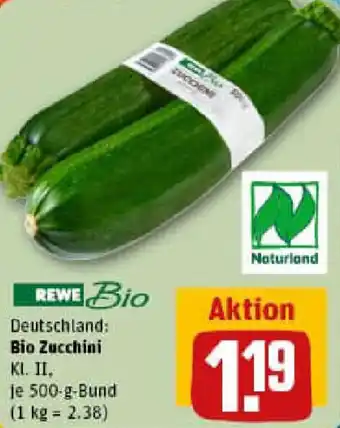 REWE Bio Zucchini Angebot
