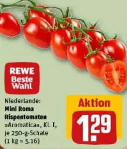 REWE Mini Roma Rispentomaten Angebot
