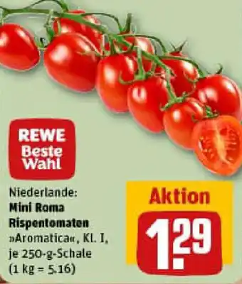 REWE Mini Roma Rispentomaten Angebot