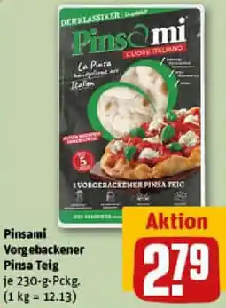 REWE Pinsami Vorgebackener Pinsa Teig Angebot