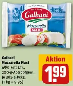 REWE Galbani Mozzarella Maxi Angebot