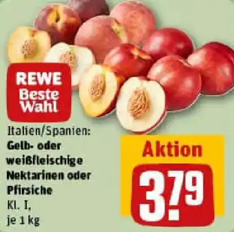 REWE Gelb- oder weißfleischige Nektarinen oder Pfirsiche Angebot