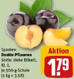 REWE Dunkle Pflaumen Angebot
