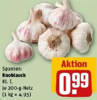 REWE Knoblauch Angebot