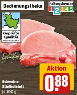 REWE Schweine Stielkotelett Angebot