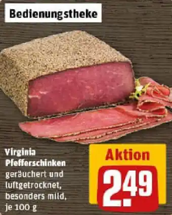 REWE Virginia Pfefferschinken Angebot