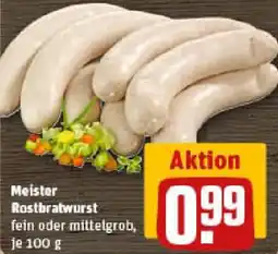 REWE Meister Rostbratwurst Angebot