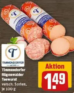 REWE Timmendorfer Rügenwalder Teewurst Angebot
