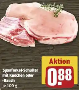 REWE Spanferkel-Schulter mit Knochen oder Bauch Angebot