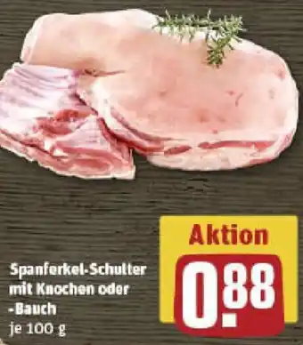 REWE Spanferkel-Schulter mit Knochen oder Bauch Angebot