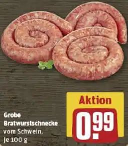 REWE Grobe Bratwurstschnecke Angebot