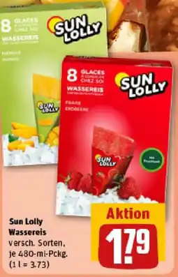 REWE Sun Lolly Wassereis Angebot
