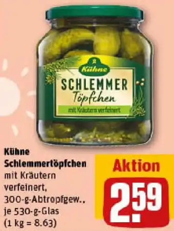 REWE Kühne Schlemmertöpfchen Angebot