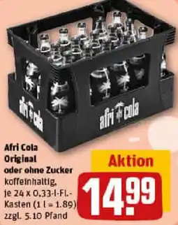REWE Afri Cola Original oder ohne Zucker Angebot