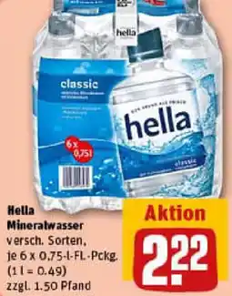 REWE Hella Mineralwasser Angebot