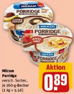 REWE Milram Porridge Angebot