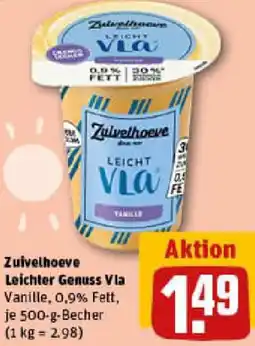 REWE Zuivelhoeve Leichter Genuss Vla Angebot