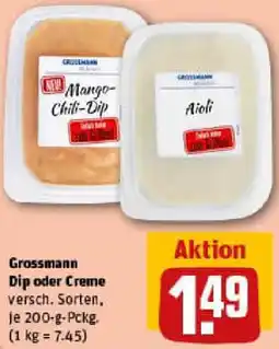 REWE Grossmann Dip oder Creme Angebot