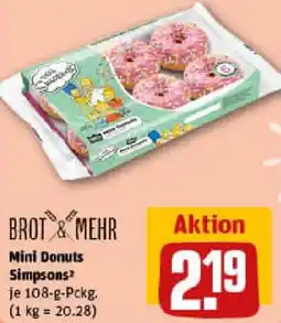 REWE BROT & MEHR Mini Donuts Simpsons Angebot