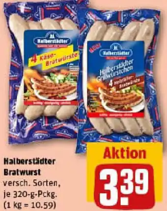 REWE Halberstädter Bratwurst Angebot
