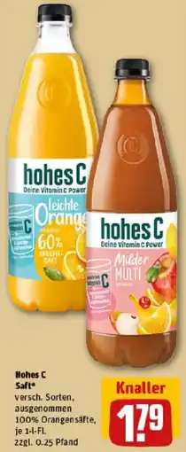 REWE Hohes C Saft Angebot