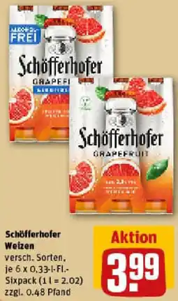 REWE Schöfferhofer Weizen Angebot