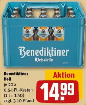 REWE Benediktiner Hell Angebot