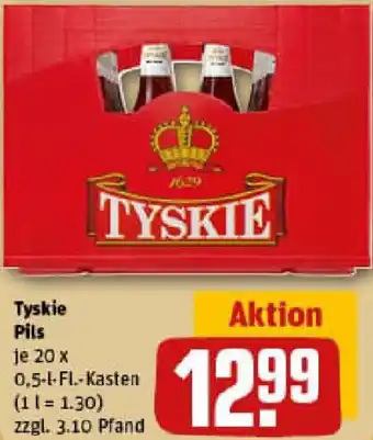 REWE Tyskie Pils Angebot