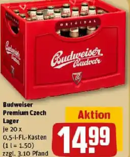 REWE Budweiser Premium Czech Lager Angebot