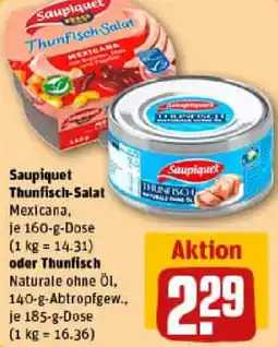 REWE Saupiquet Thunfisch-Salat oder Thunfisch Angebot