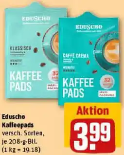 REWE Eduscho Kaffeepads Angebot