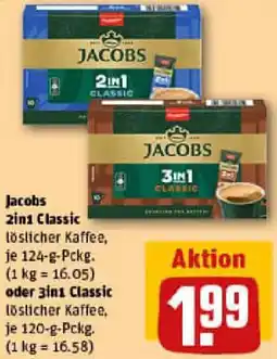 REWE Jacobs 2in1 Classic oder 3in1 Classic Angebot