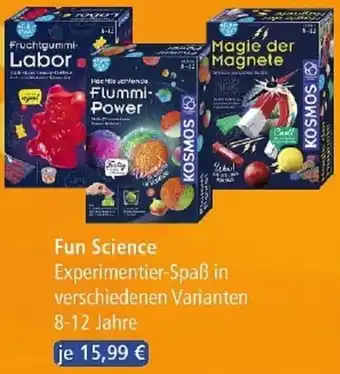 Hartfelder Spielzeug Fun Science Experimentier-Spaẞ in verschiedenen Varianten 8-12 Jahre Angebot