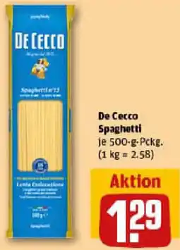 REWE De Cecco Spaghetti Angebot