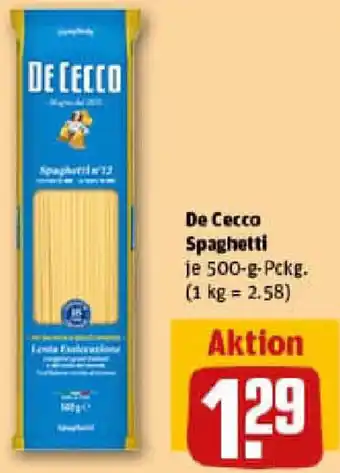 REWE De Cecco Spaghetti Angebot